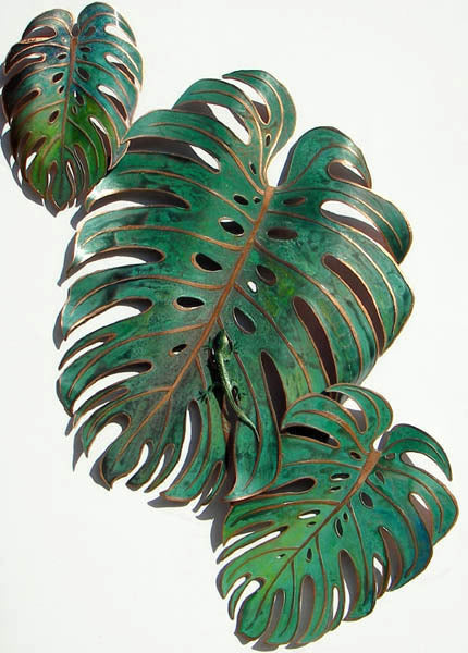 monstera leaf wall hanging Monstera Leaves – Paradise Lights